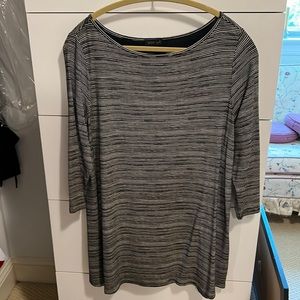 Never worn, Medium Black & White Tunic Top by J Jill